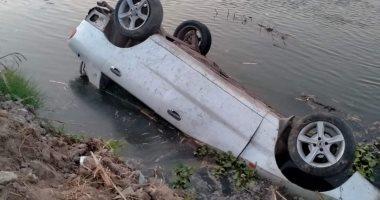 مصرع شخص فى سقوط سيارة ببحر بالفيوم