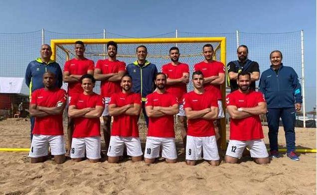منتخب مصر يفوز على نظيره الفلسطيني ويتصدر المجموعة الثانية بكأس العرب للكرة الشاطئية