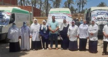 حياة كريمة ببني سويف: الكشف عن 1443 حالة في قافلة مجانية بكفر أبو شهبة
