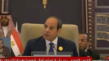   السيسي: مصر تحذر من استمرار الصراع في فلسطين