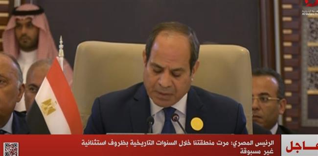 السيسي: الحفاظ على الدولة الوطنية ودعم مؤسساتها فرض عين وضرورة حياة