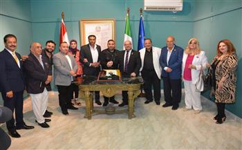 تكريم «مجد القاسم» في القنصلية الفخرية الإيطالية بالإسكندرية