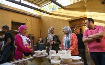 وفد وزارة التنمية المحلية يقوم بزيارة ميدانية لقرية تونس بمحافظة الفيوم