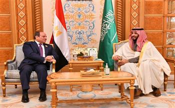   الرئيس السيسي يلتقي ولي العهد السعودي 