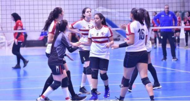 سيدات طائرة الزمالك يفزن على الأهلي 3-1 في أولى مباريات نهائي كأس مصر