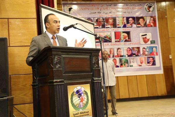 نائب محافظ المنيا يفتتح فعاليات المهرجان العربي الثاني للإبداع الأدبي