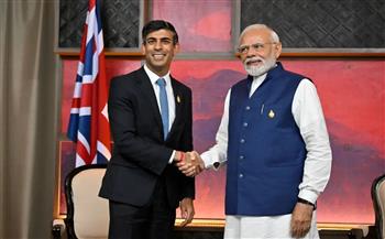   رئيس الوزراء الهندي يبحث مع نظيره البريطاني اتفاقية التجارة الحرة بين البلدين