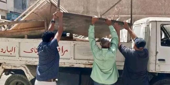 رفع 658 حالة إشغال طريق بنطاق 4 مراكز بالبحيرة