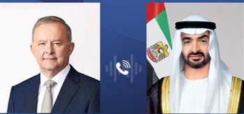   الرئيس الإماراتي ورئيس وزراء أستراليا يبحثان هاتفيا علاقات التعاون الثنائي