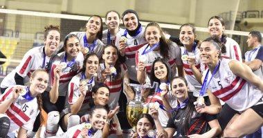 فريق سيدات الكرة الطائرة بنادي الزمالك يتوج ببطولة أفريقيا