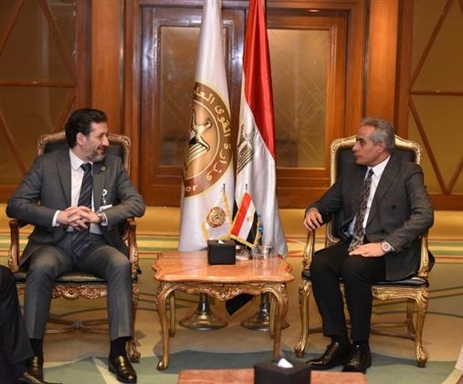 وزير القوى العاملة يلتقى بنظيره السوري