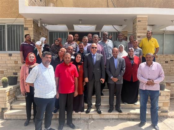 وزير الرى يلتقى بالعاملين بالمياه الجوفية بجنوب سيناء