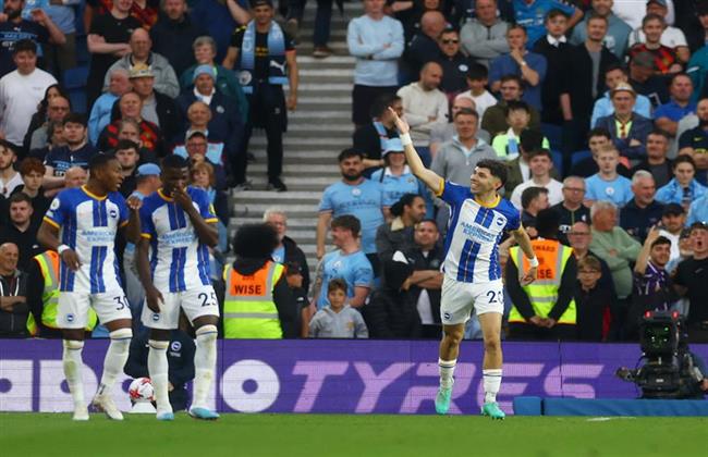 مانشستر سيتي يتعادل مع برايتون في الدوري الإنجليزي
