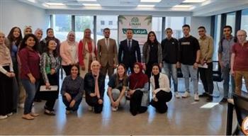 مقابلات تجريبية لطلاب كليات الزراعة والهندسة وحاسبات ومعلومات بمركز التوظيف بجامعة عين شمس