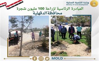 التنمية المحلية تتابع تنفيذ المبادرة الرئاسية لزراعة 100 مليون شجرة