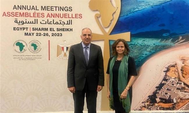 وزير الري يبحث مع بنك التنمية الإفريقي تعزيز التعاون في الموارد المائية