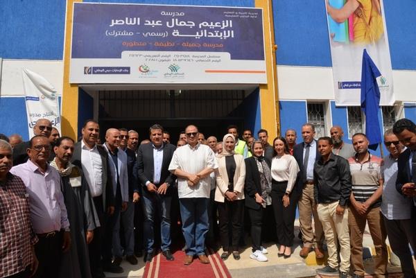 محافظ أسيوط يفتتح مدرسة جمال عبد الناصر الابتدائية بالنواورة بالبداري بعد تطويرها