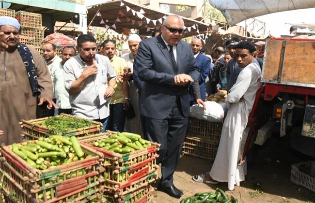 «الداودي» يتفقد مجمع الشوادر والمواقف بنجع حمادي شمال قنا
