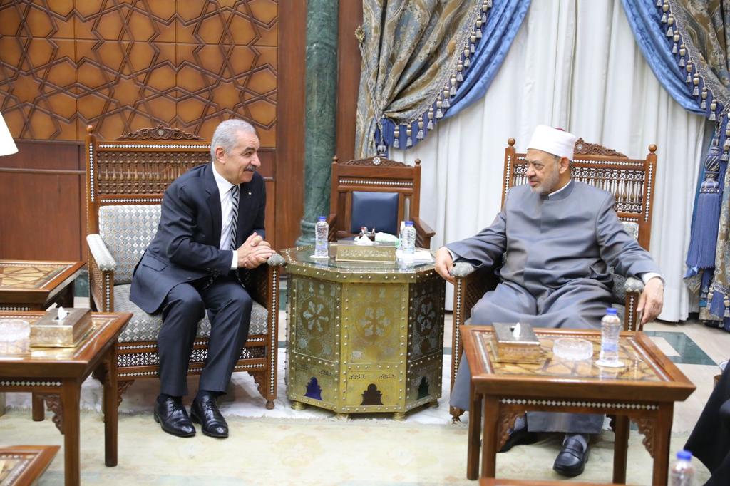 شيخ الأزهر لـ رئيس الوزراء الفلسطيني: نرفض مطامع الصهاينة