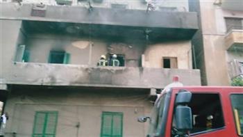 إصابة شخص فى حريق شقة سكنية بمنطقة فيصل بالجيزة