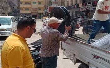 رفع 1686حالة إشغال طريق مخالف بنطاق 6 مراكز بالبحيرة