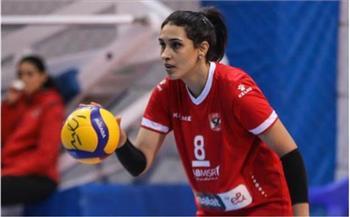 نهلة سامح نجمة طائرة الأهلي تعلن اعتزالها