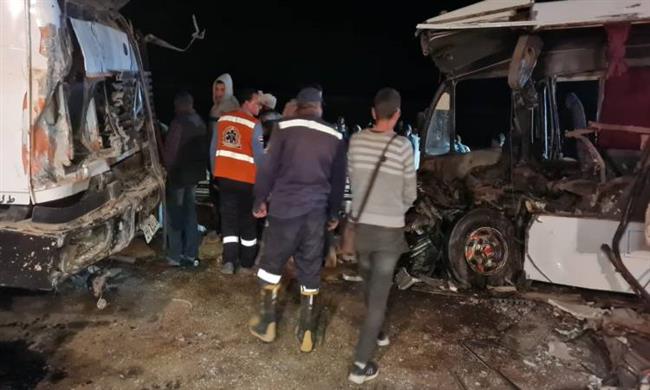 حادث تصادم على زراعى البحيرة