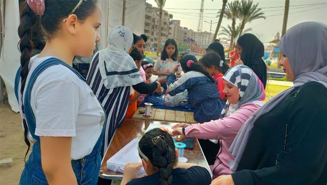 إقبال ملحوظ لبراعم الإسماعيلية بورش تعليم الحرف اليدوية بمعرض أهلا رمضان 