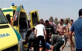  4 مصابين فى تصادم توك توك بسيارة بالدقهلية