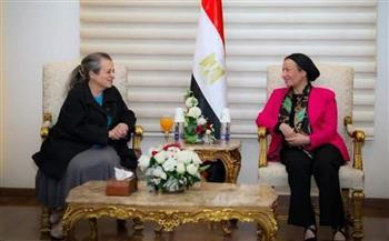 وزيرة البيئة تستقبل صاحبة السمو الملكى الأردنى الأميرة عالية بن حسين