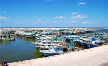   توقف رحلات الصيد وإغلاق ميناء الصيد ببرج البرلس في كفر الشيخ لسرعة الرياح