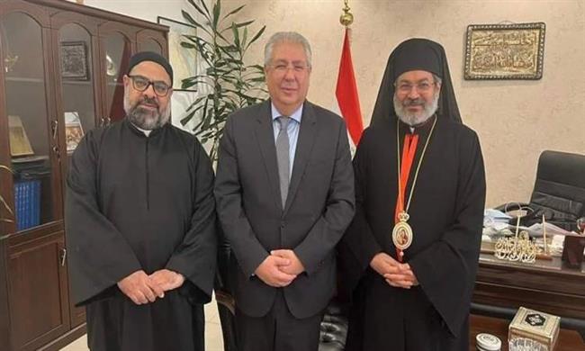 السفير المصري بالكويت يستقبل الأنبا توما حبيب