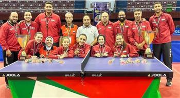 خماسي منتخب مصر لتنس الطاولة «رجال وسيدات» يتأهل لنصف نهائي كأس إفريقيا