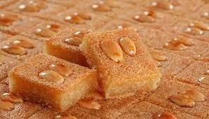 عمل البسبوسة المصرية بطريقة جديدة 