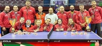 اتحاد تنس الطاولة يهنئ منتخب مصر (رجال وسيدات) لسيطرته على ميداليات كأس أفريقيا