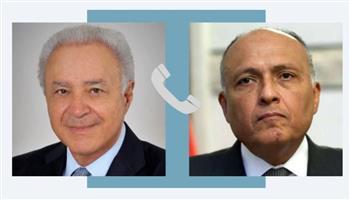 وزير الخارجية يتلقى اتصالا هاتفيا من نظيره اليوناني الجديد 