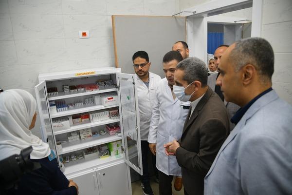 محافظ الغربية يشهد التشغيل التجريبي لمستشفى حميات المحلة بعد التطوير