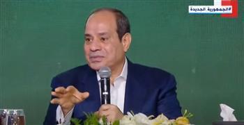 السيسي: مصر استقبلت الملايين من الدول التي شهدت أعمال اقتتال