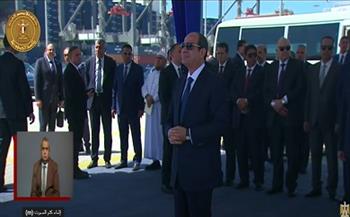   الرئيس السيسي يشهد مراسم رفع علم مصر على سفينة وادي الملوك