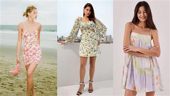   الفساتين الموّردة أبرز صيحات الصيف 