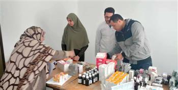 البحيرة.. تقديم خدمات طبية متنوعة لـ 662 مواطنا فى قافلة سكانية شاملة بحوش عيسى 