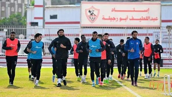 تدريبات تأهيلية وبدنية للاعبو الزمالك