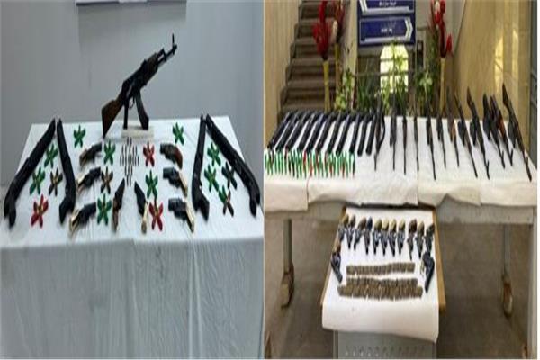 الأمن العام يضبط 40 متهمًا و49 قطعة سلاح ناري بأسيوط