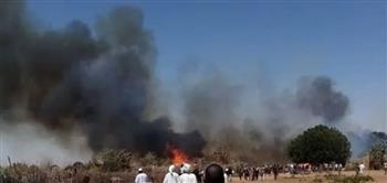   السيطرة على حريق بمخلفات وأخشاب بشركة الكهرباء بمدينة 6 أكتوبر