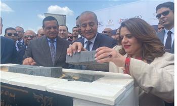   وزيرة الهجرة تشارك في وضع حجر أساس المنطقة اللوجيستية بكفر الشيخ 