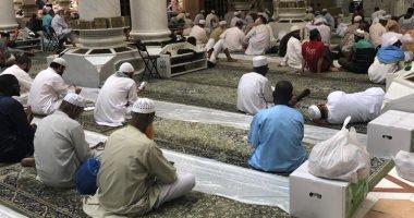 فى أول أيام شهر ذى الحجة.. أكبر مائدة إفطار للحجاج داخل المسجد النبوى 
