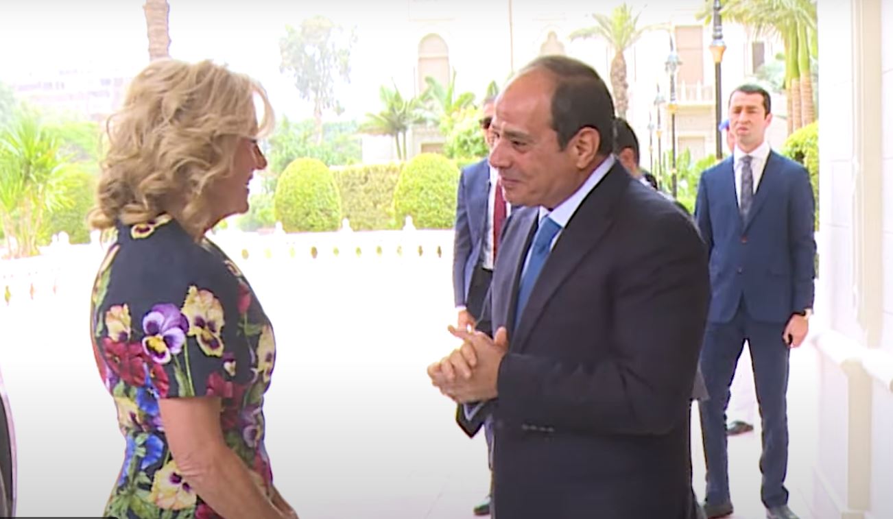 الرئيس السيسى لـ«قرينة بايدن»: مصر تعتز بالشراكة الاستراتيجية الوثيقة مع أمريكا