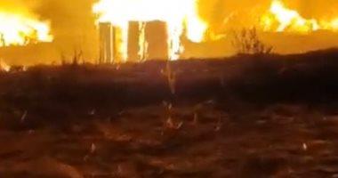 السيطرة على حريق بمحصول الكتان بقطعة أرض في الغربية
