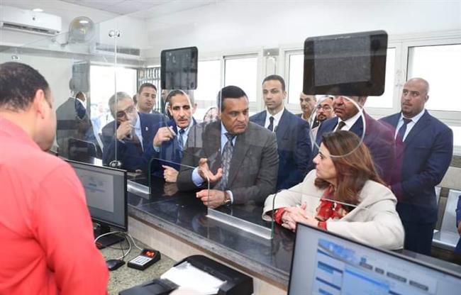 وزيرا الهجرة والتنمية المحلية ومحافظ الغربية يتفقدون مركز السلامة الوطنية والمركز التكنولوجي 