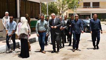  رئيس جامعة القناة يضع حجر الأساس للمبنى الجديد بمدينة الطالبات 
